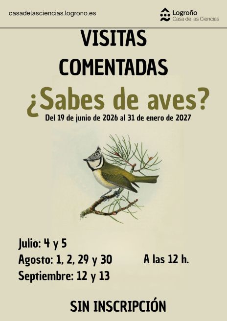 Visitas comentadas: ¿Sabes de aves?