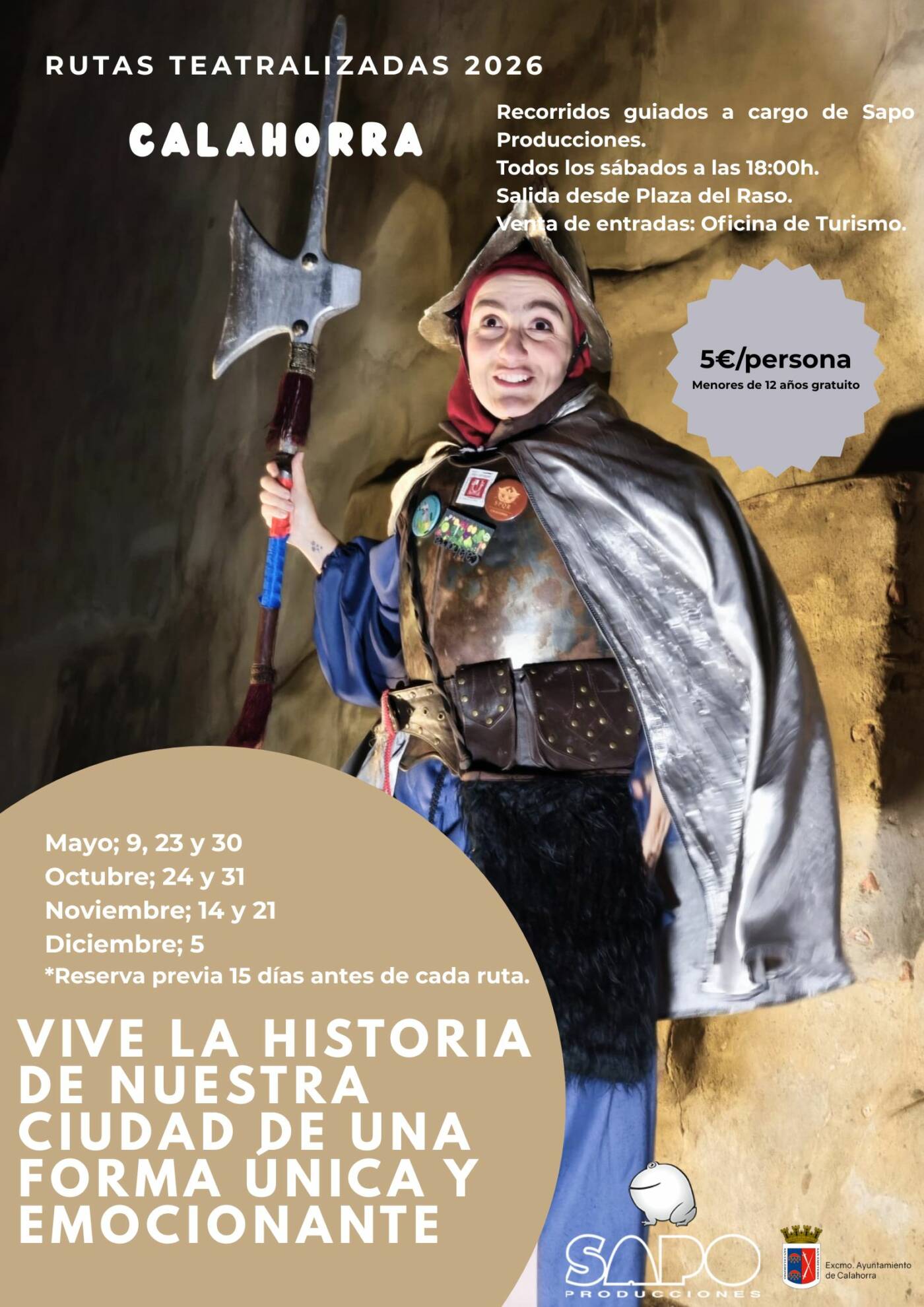 VISITA TEATRALIZADA POR LA ZONA ANTIGUA DE LA CIUDAD. Día 5 de diciembre.