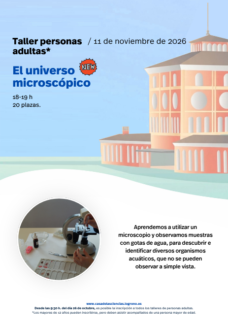 Los miércoles…talleres para personas adultas: El universo microscópico